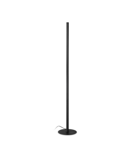 Lámpara de pie LED con aspecto de metal negro