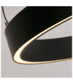 Layla LED pendant light Mild steel, aluminum Black