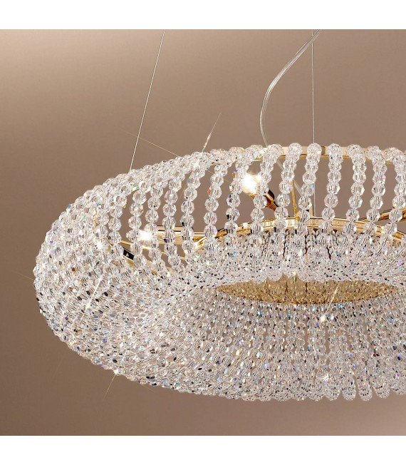 Design Anhänger CARLA 24 Karat Gold 5 Glühbirnen