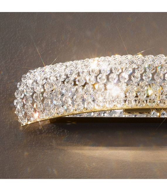Design Wandleuchte CARLA 24 Karat Gold 2 Glühbirnen