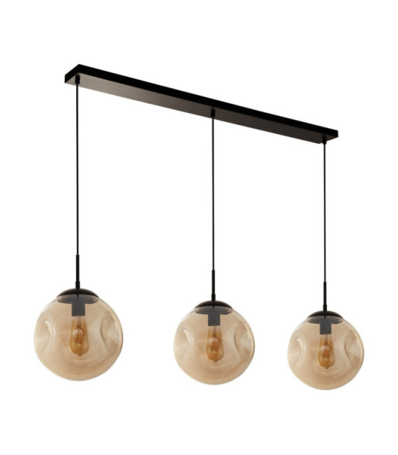 Suspension Punch Acier doux,verre Noir