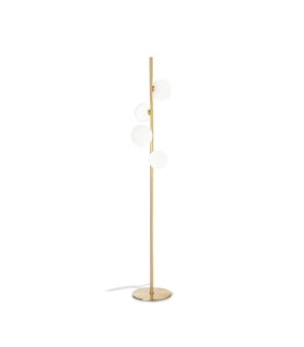 PERLAGE Floor Lamp Glass, Metal Brass