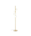 PERLAGE Floor Lamp Glass, Metal Brass