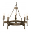 plafonnier ventilateur vintage 2 ampoules e27 max 60w brun patiné