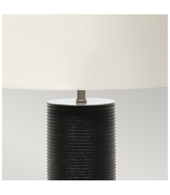 Lampe de table Ripple Porcelaine Noir
