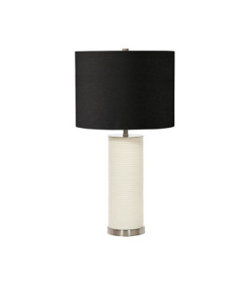 Lampada da tavolo in porcellana Ripple bianca