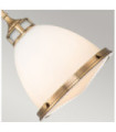 Hinkley Pendant Lamp Glass, Steel Brass Heritage