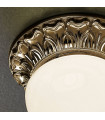 Plafonnier classique MILADY laiton antique 1 ampoule
