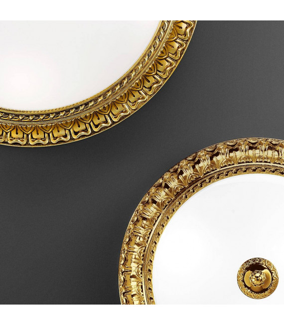 Plafonnier classique MILADY or Français 4 ampoules