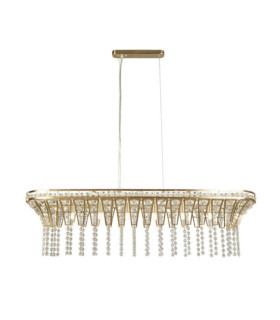 Suspension Gemma Acier doux,verre Laiton