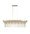 Gemma pendant light Mild steel, glass Brass