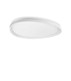 Lámpara de techo LED Gemini Metal, plástico blanco