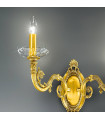Applique murale classique CONTARINI Or 24 Carats 2 ampoules