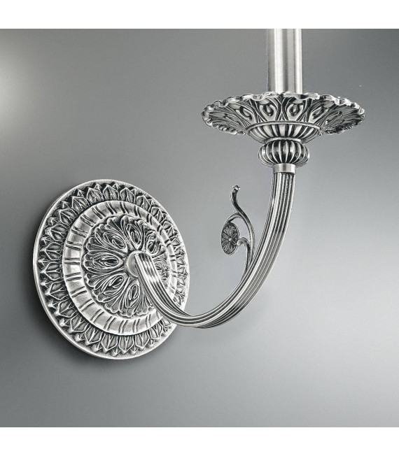 Applique murale classique PISANI chrome 1 ampoule