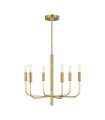 Brianna pendant lamp Steel and linen lampshade Burnished brass