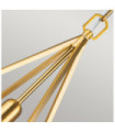 Suspension Feiss Acier Laiton bruni