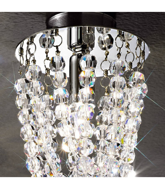 Design Spot CASCADE Chrom 1 Glühbirne