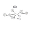 EQUINOXE Ceiling Light Glass, Chrome Metal