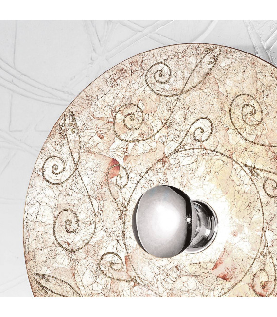 Applique murale design LUNA chrome 1 ampoule