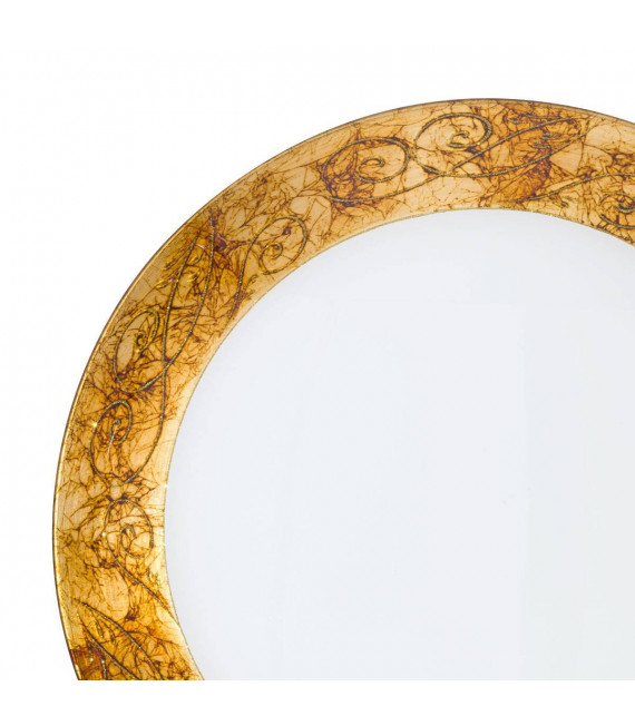 Plafón de diseño SERENA Gold 24 quilates 2 bombillas