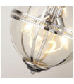Suspension Coronet Acier doux,verre Chrome