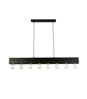 Lampada a sospensione per pianoforte in acciaio dolce nero