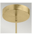 Kichler LED pendant light Iron, transparent light guide, acrylic, aluminum Champagne gold