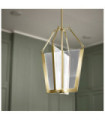 Suspension LED Kichler Fer,guide de lumière transparent,acrylique,aluminium L'or champenois