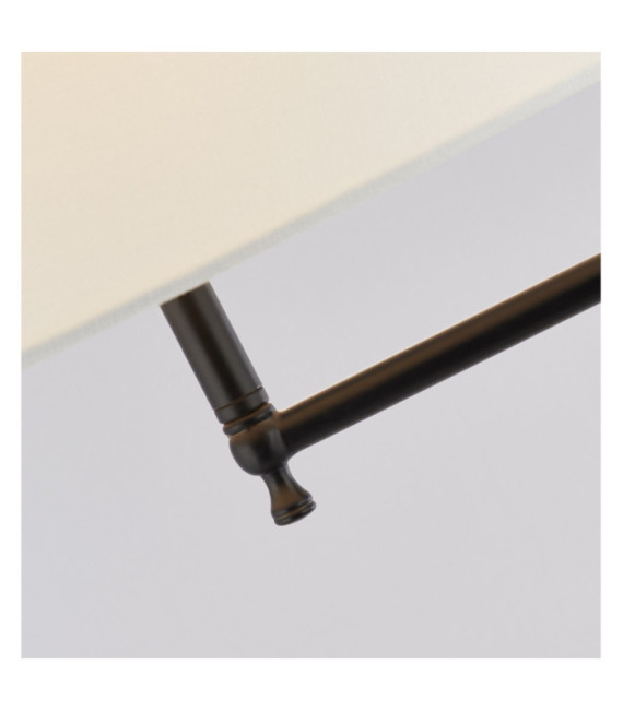 Lampadaire Munich Acier doux Noir mat, teinte naturelle
