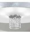 Plafonnier design EMOZIONE chrome 6 ampoules