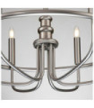 Capitol Pendant Lamp Brushed Nickel Steel