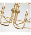 Capitol pendant light Steel Painted natural brass