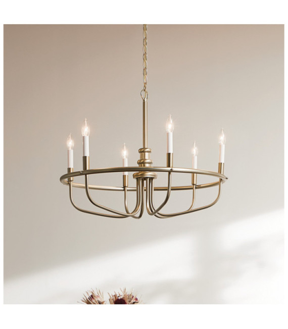 Capitol Pendelleuchte Stahl Lackiertes Naturmessing
