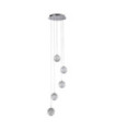 Allure pendant light Mild steel, acrylic Chrome