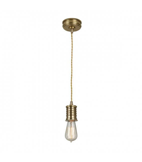 Sockel Wandleuchte, Antik Messing