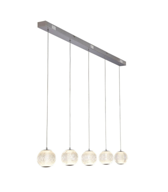 Lámpara colgante Allure Acero dulce, acrílico Cromo