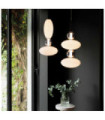 Suspension Lumiere Verre,Métal Noir