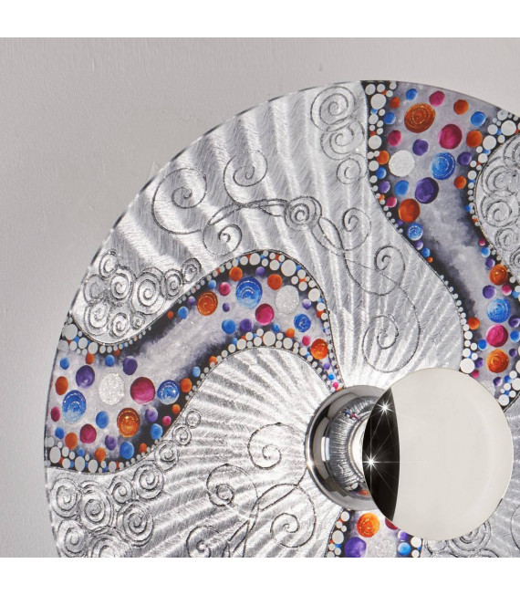 Applique murale design LUNA chrome 1 ampoule