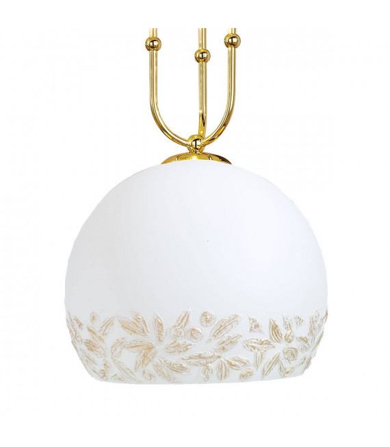 Design Pendelleuchte LUNA 24 Karat Gold 1 + 1 Glühbirnen