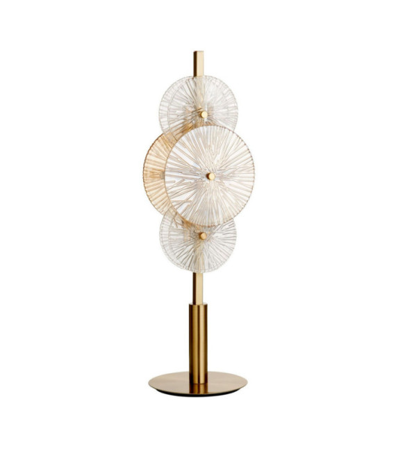 Lampe de table Wagon Acier doux,verre Laiton