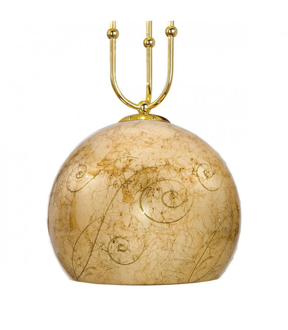 Lampada a sospensione design LUNA 24 carati in oro 1 + 1 lampadine