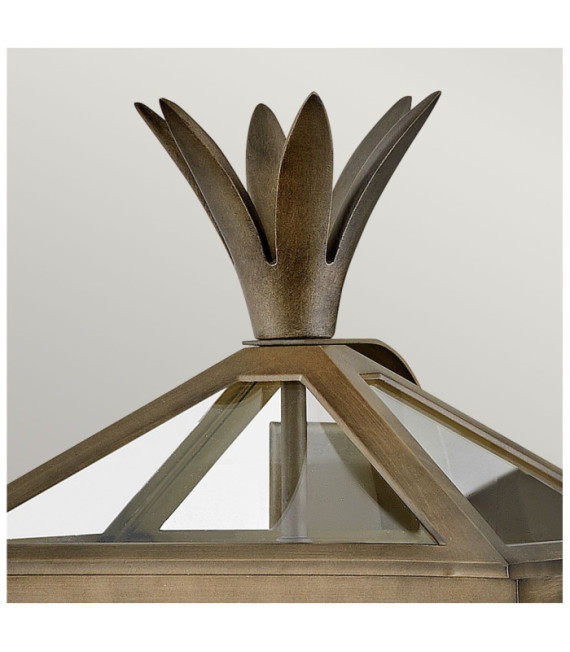 Applique murale extérieur Palma Aluminium,verre transparent Bronze bruni