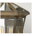 Applique murale extérieur Palma Aluminium,verre transparent Bronze bruni