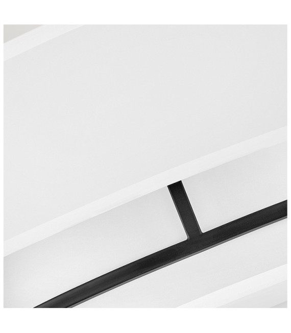Lampada da soffitto Graham in acciaio nero