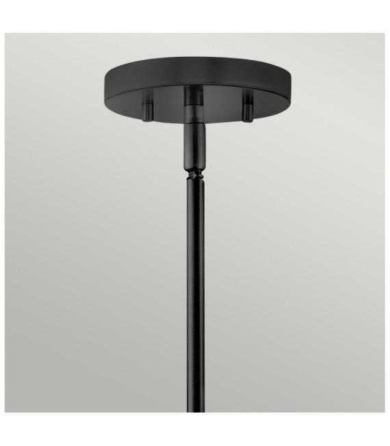 Lampada da soffitto Graham in acciaio nero
