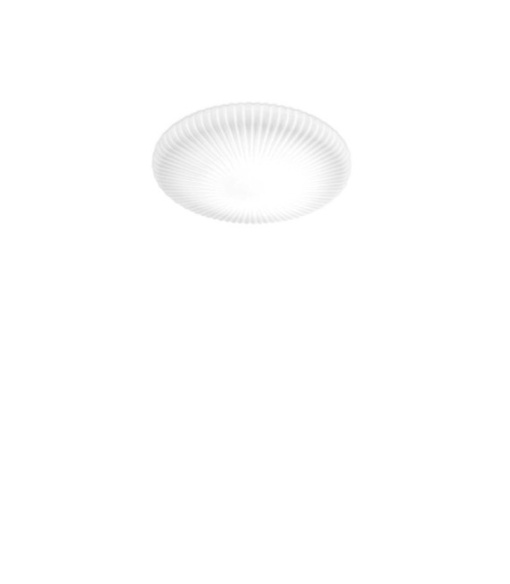 Atrium LED-Deckenleuchte aus Kunststoff, weißes Aluminium