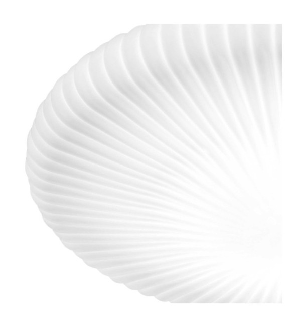 Plafoniera LED Atrium Plastica, Alluminio Bianco