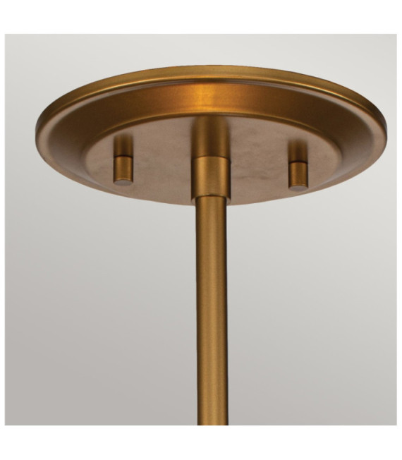 Ziggy Pendant Glass, Lacquered Gold Steel