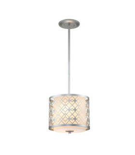 Suspension Ziggy Verre,Acier Argent Laqué