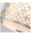 Ziggy Pendant Glass, Lacquered Silver Steel